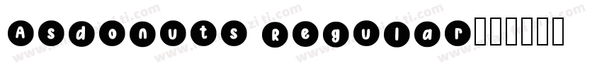 Asdonuts Regular字体转换